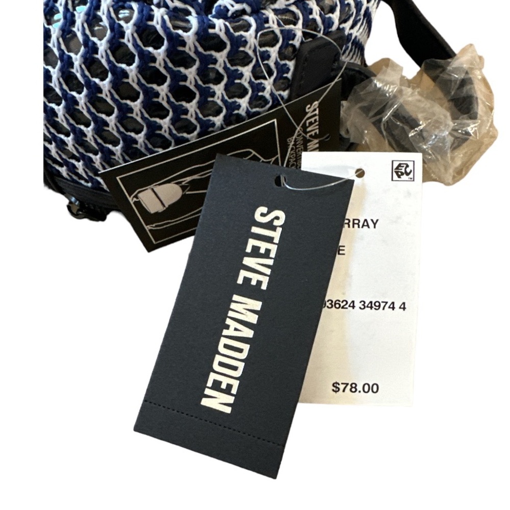 Steve Madden "The Murray Backpack," Converts to Crossbody, Mesh Construction - Picture 5 of 8